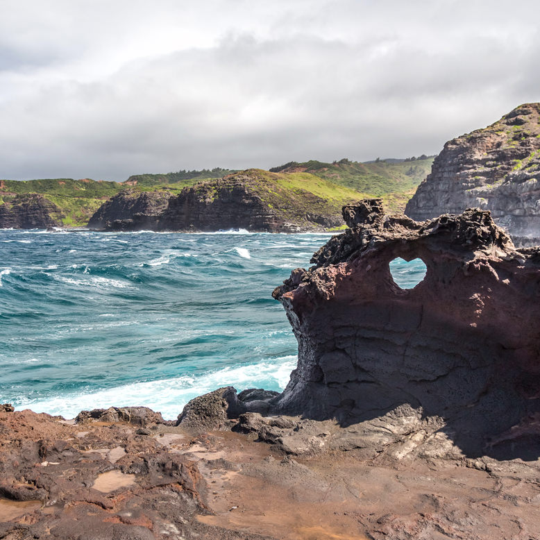 Heart Shaped Rock on West Maui Tour